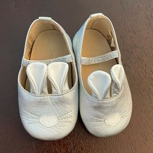 🐰Easter shoes!🐰 Elephantito Leather Silver Bunny Mary Janes 3